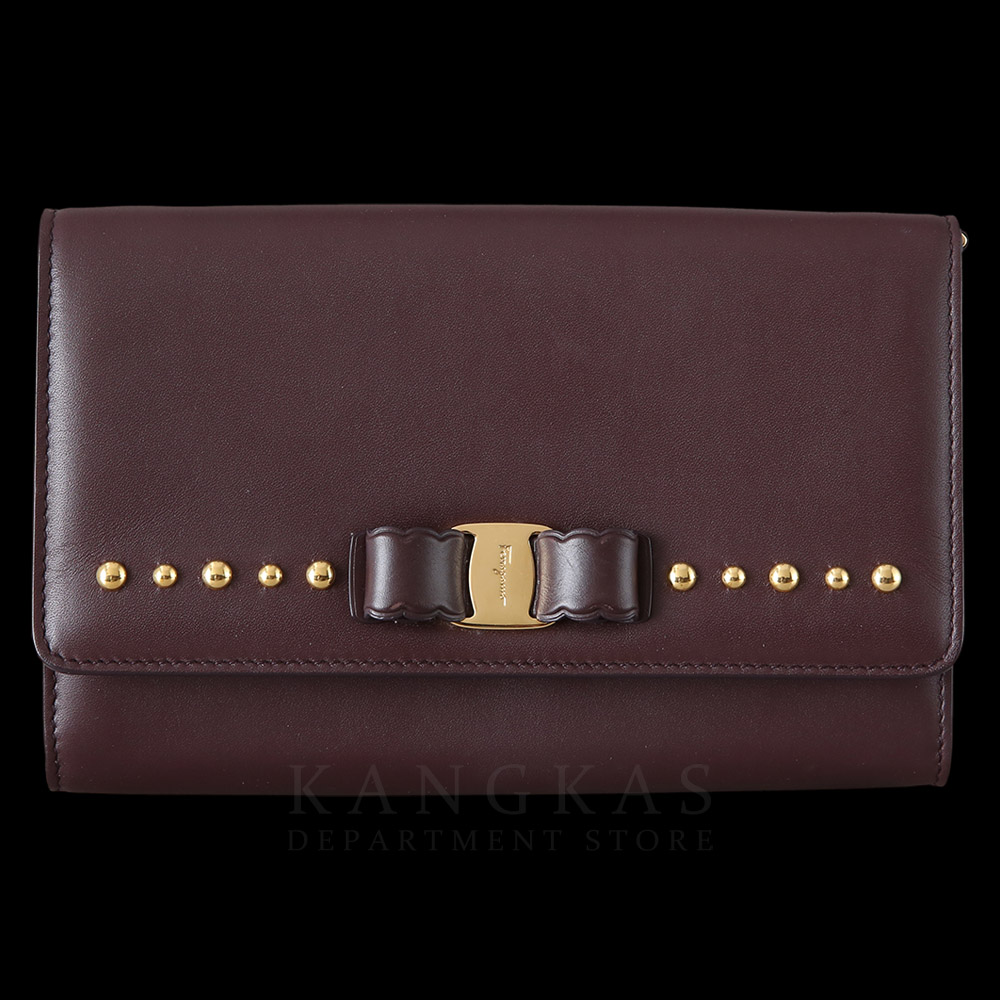 FERRAGAMO(USED)페레가모 간치니 스터드 미니 체인 크로스백